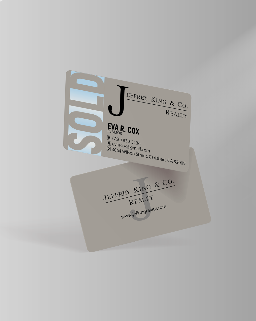 AP Printing - Simple Cream Standard Business Cards - Custom Printing Services