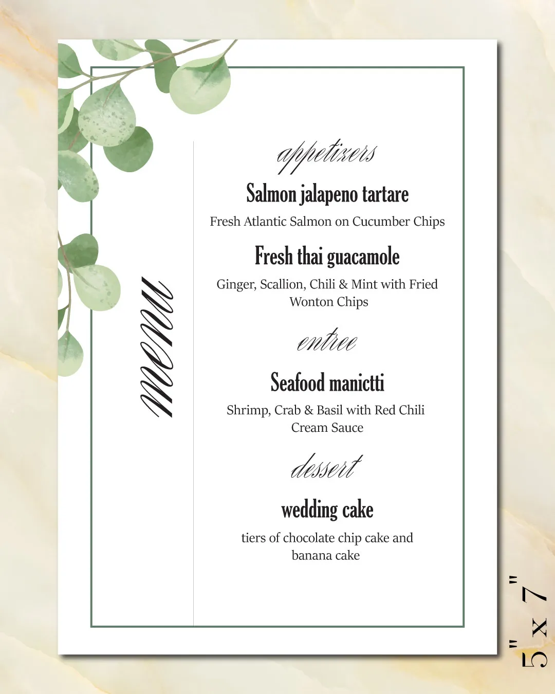 Round Sheet Art Wedding Menu Cards AP Printing - Round Sheet Art Wedding Menu Cards - Custom Printing Services