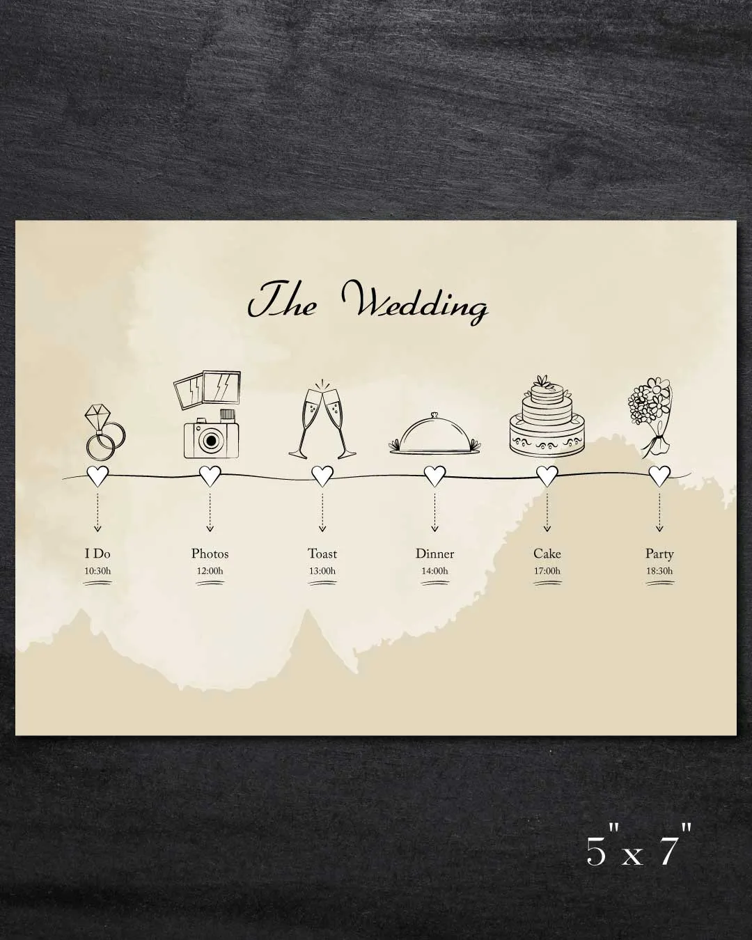 AP Printing - Serene Appearance Wedding Program Cards - Custom Printing Services