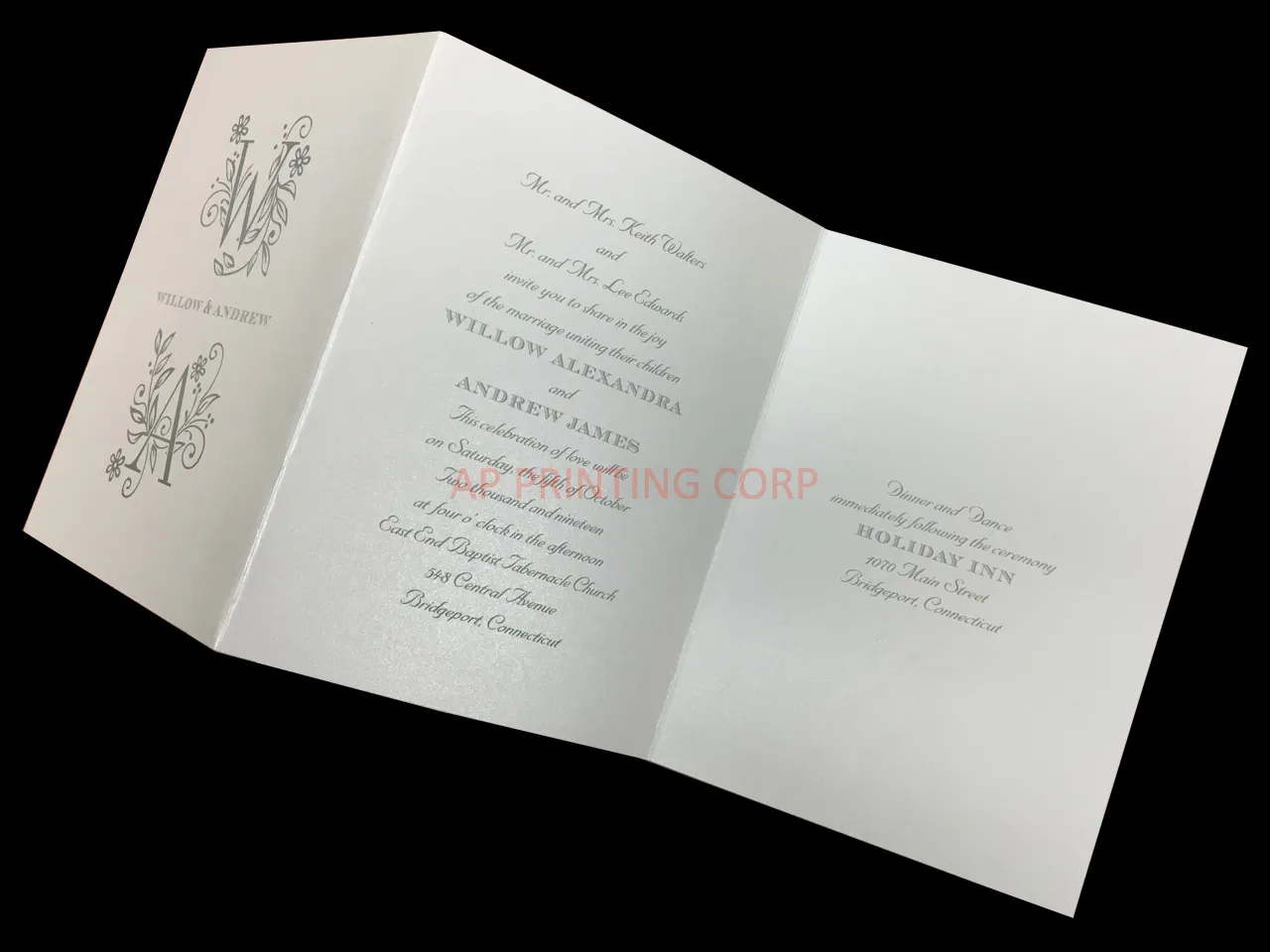 AP Printing - Love Grows [CC-15] Pocket & Folder Invitation - Custom Printing Services