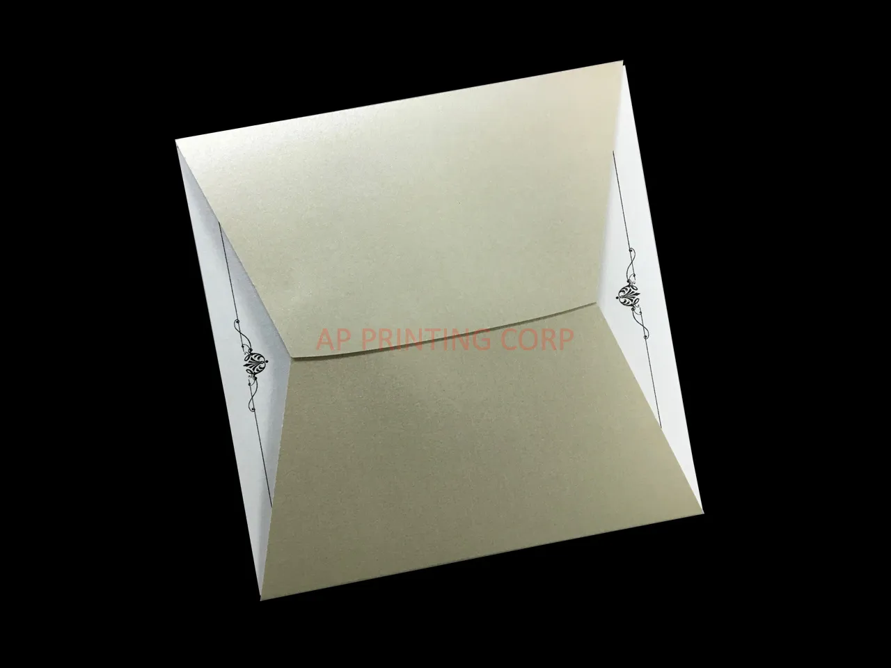 AP Printing - Wrapped in Gold [CC-65] Pocket & Folder Invitation - Custom Printing Services