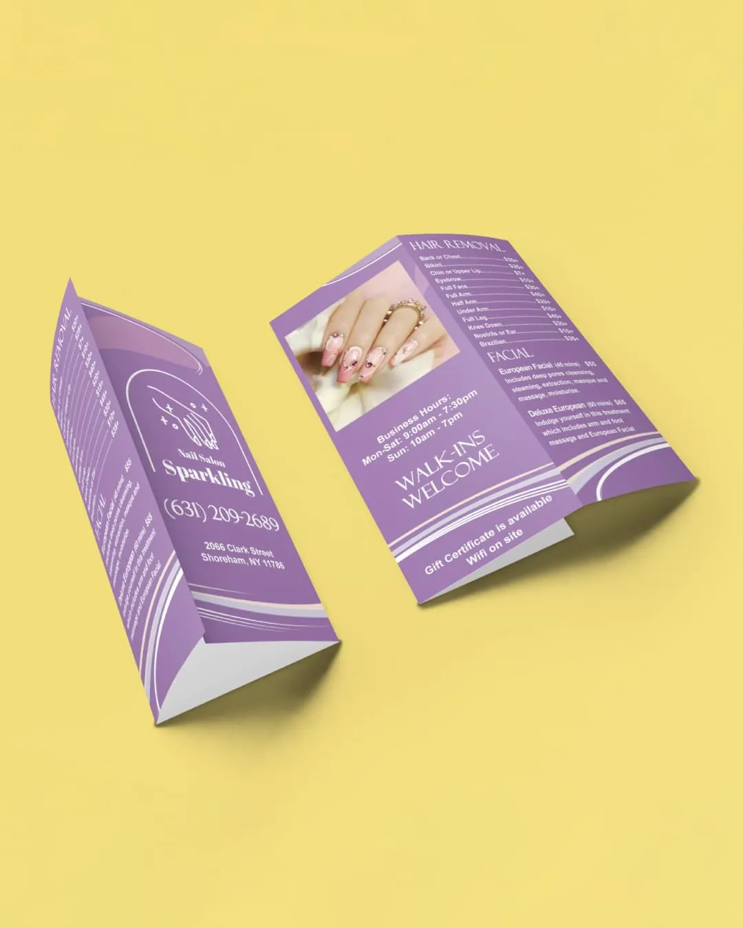 AP Printing - White Lines in Purple Brochure - Custom Printing Services