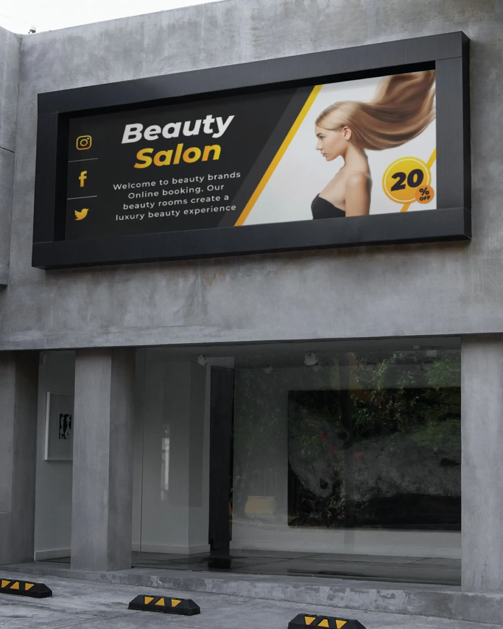 AP Printing - Minimalist Black 13oz. Standard Vinyl Banner - Custom Printing Services