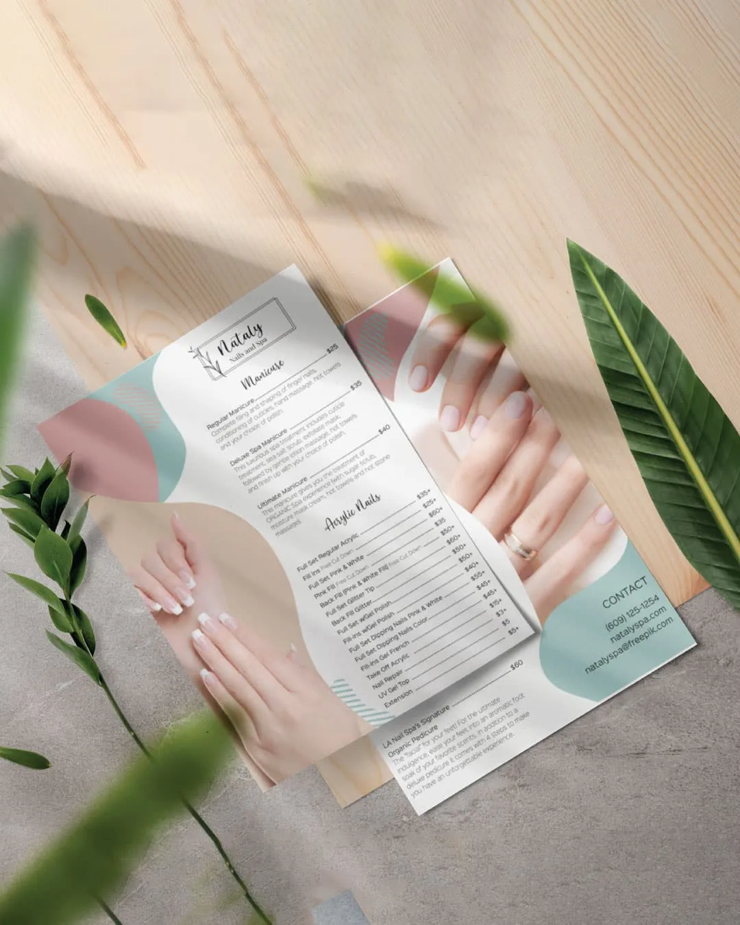 AP Printing - Delicate Colors Menu - Custom Printing Services