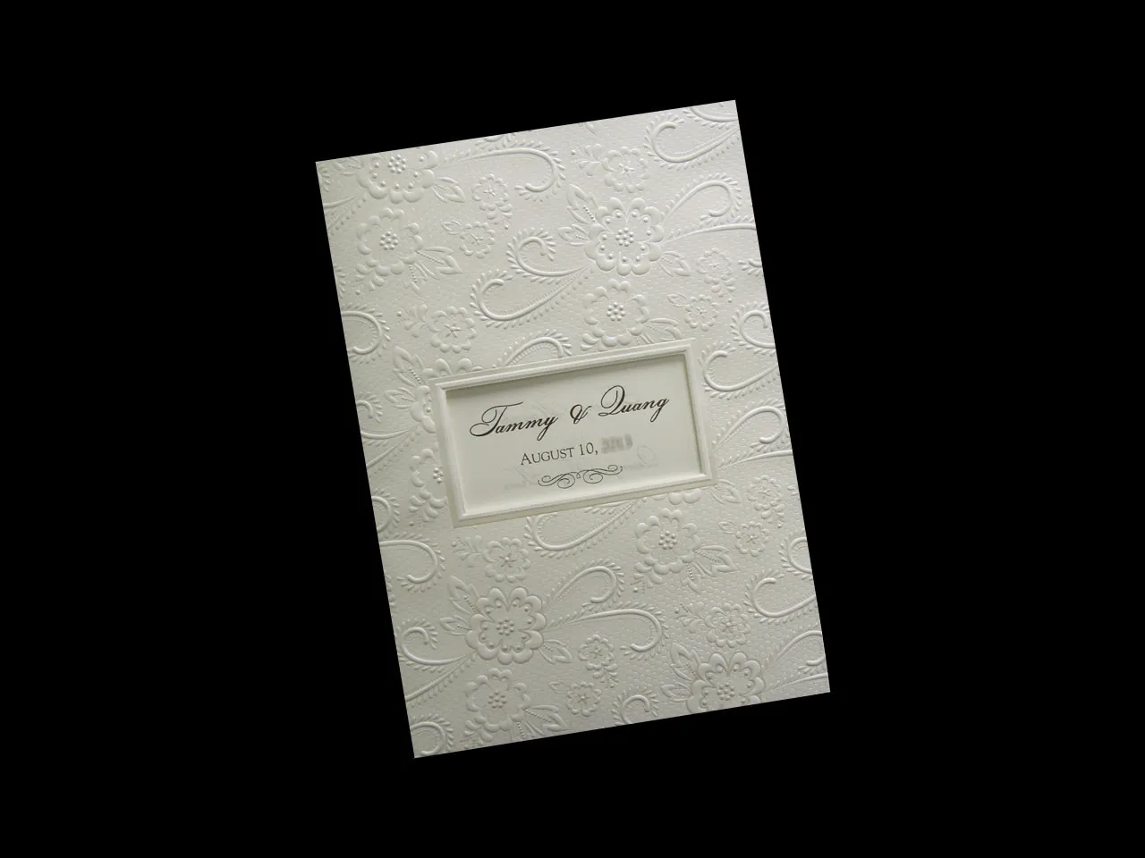 AP Printing - K8071 [I-10] Flowers Symphony Wedding Invitation - Custom Printing Services