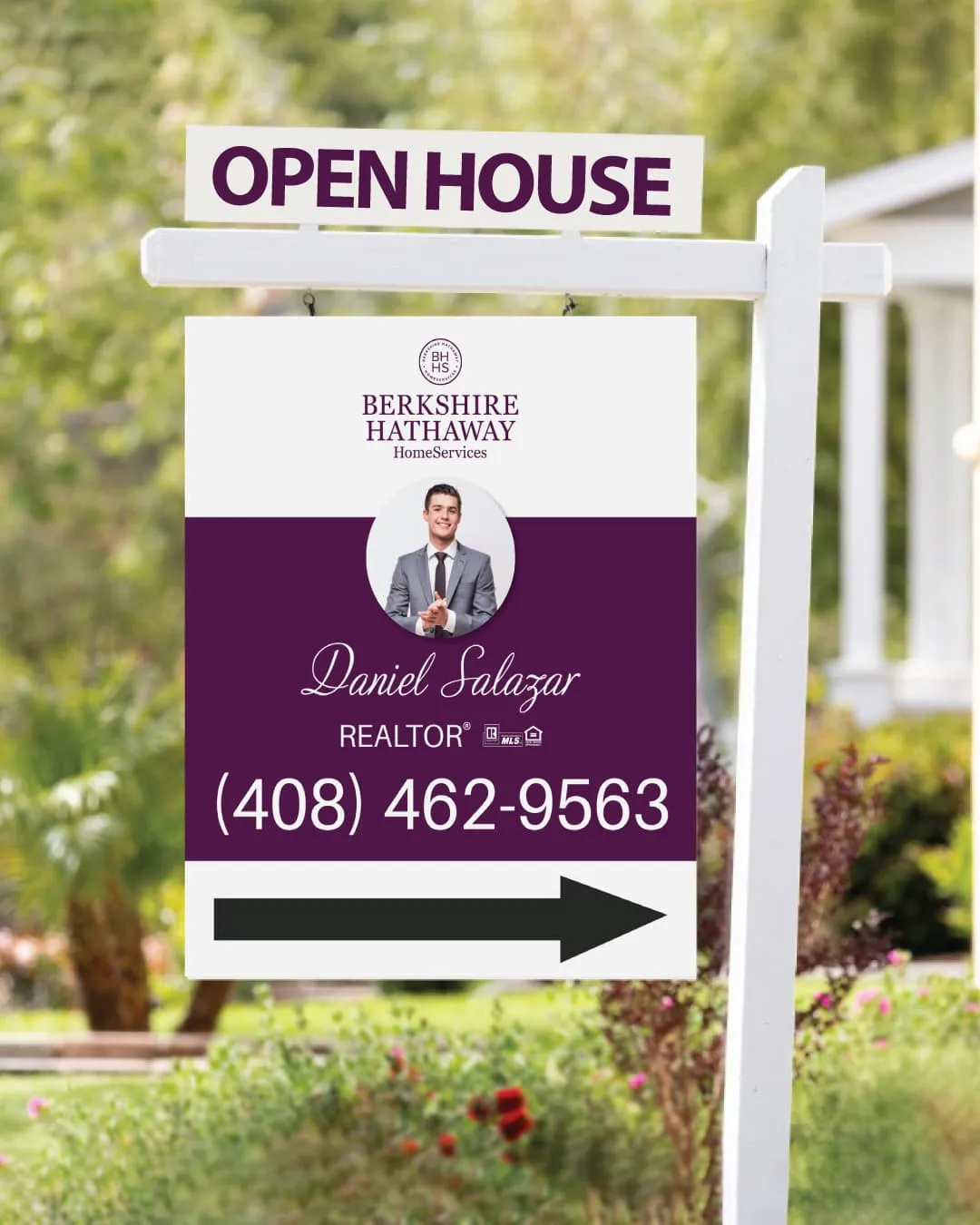 Berkshire Purple with Photo Colonial Sign AP Printing - Berkshire Purple with Photo Colonial Sign - Custom Printing Services