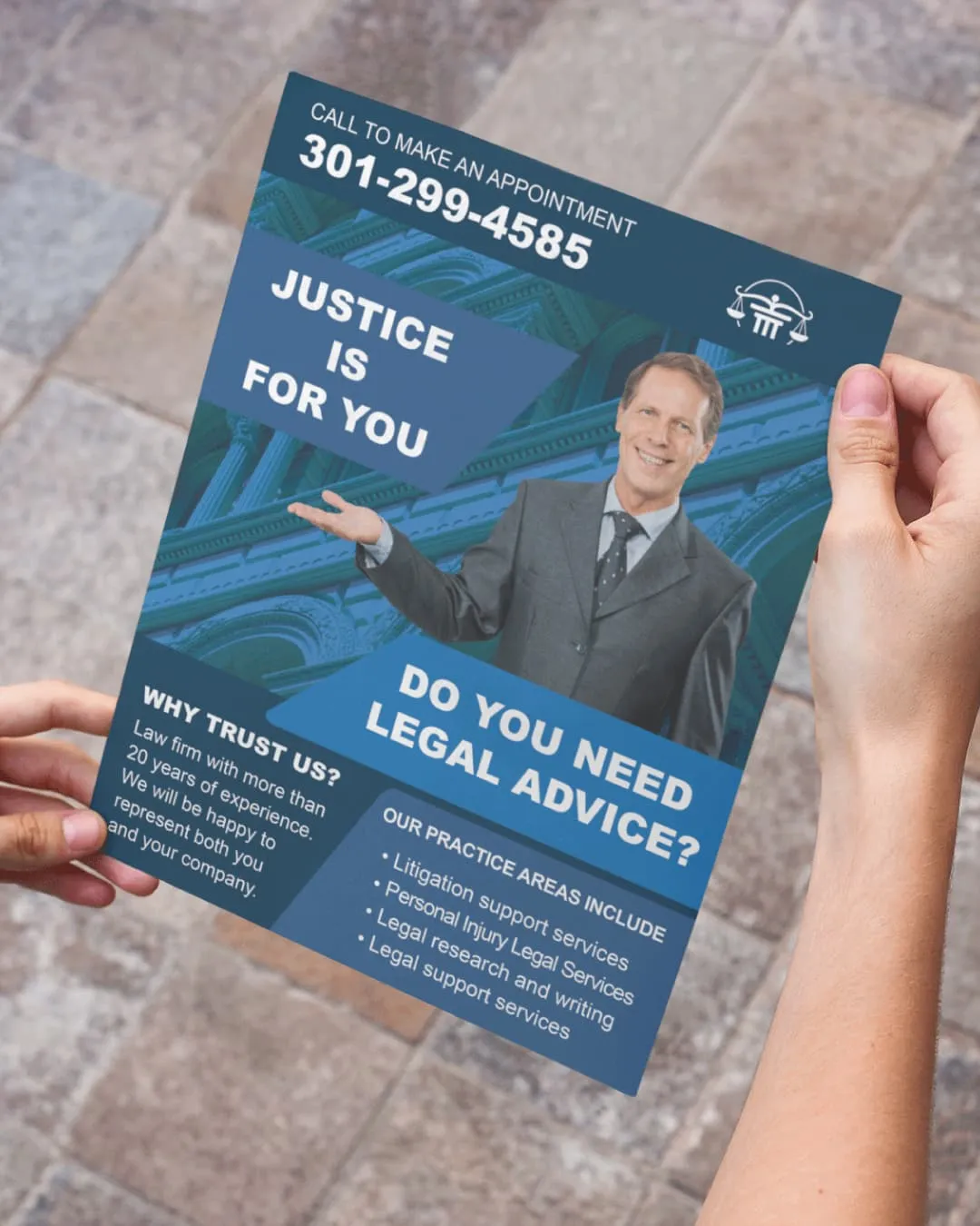 AP Printing - Blue Intense Flyers - Custom Printing Services