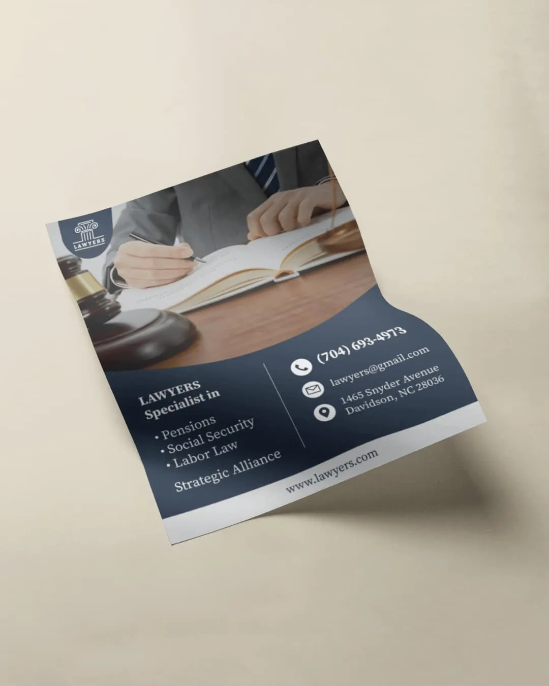 Simple Blue Flyers AP Printing - Simple Blue Flyers - Custom Printing Services