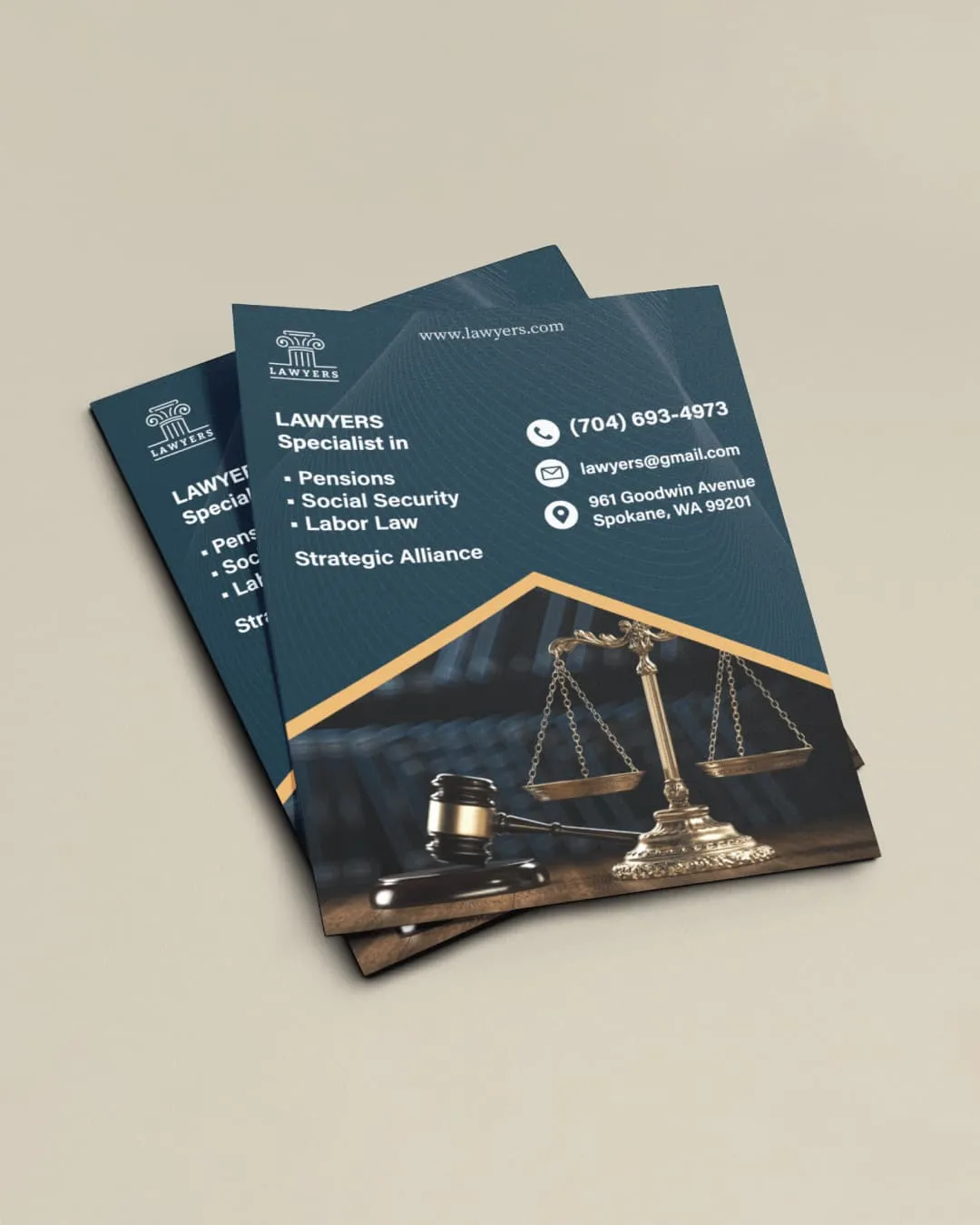 AP Printing - Spiral of Lines Flyers - Custom Printing Services