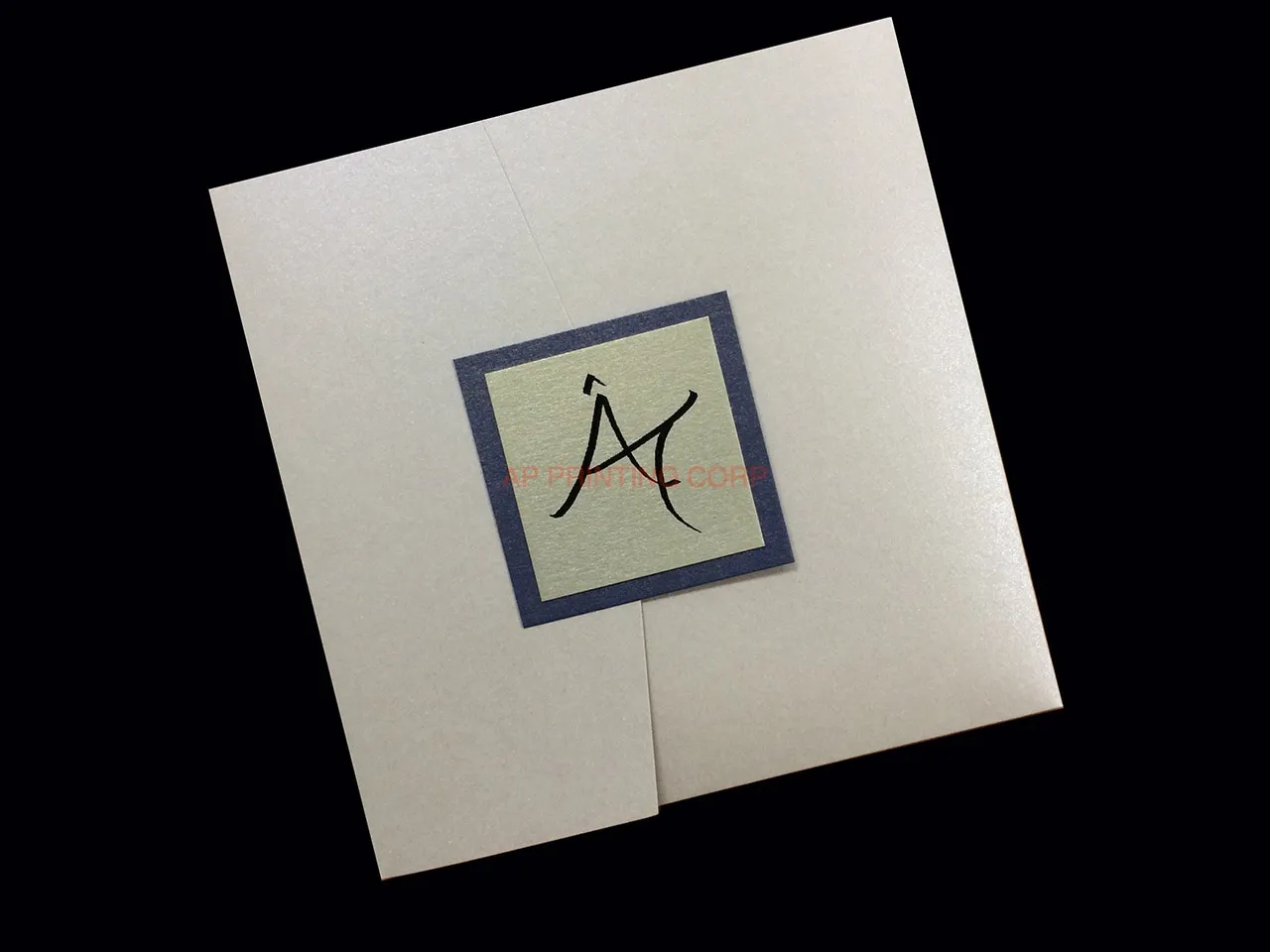 PAL-66-MMM Quartz, Ruby, Gold Leaf Pocket & Folder Invitation AP Printing - PAL-66-MMM Quartz, Ruby, Gold Leaf Pocket & Folder Invitation - Custom Printing Services
