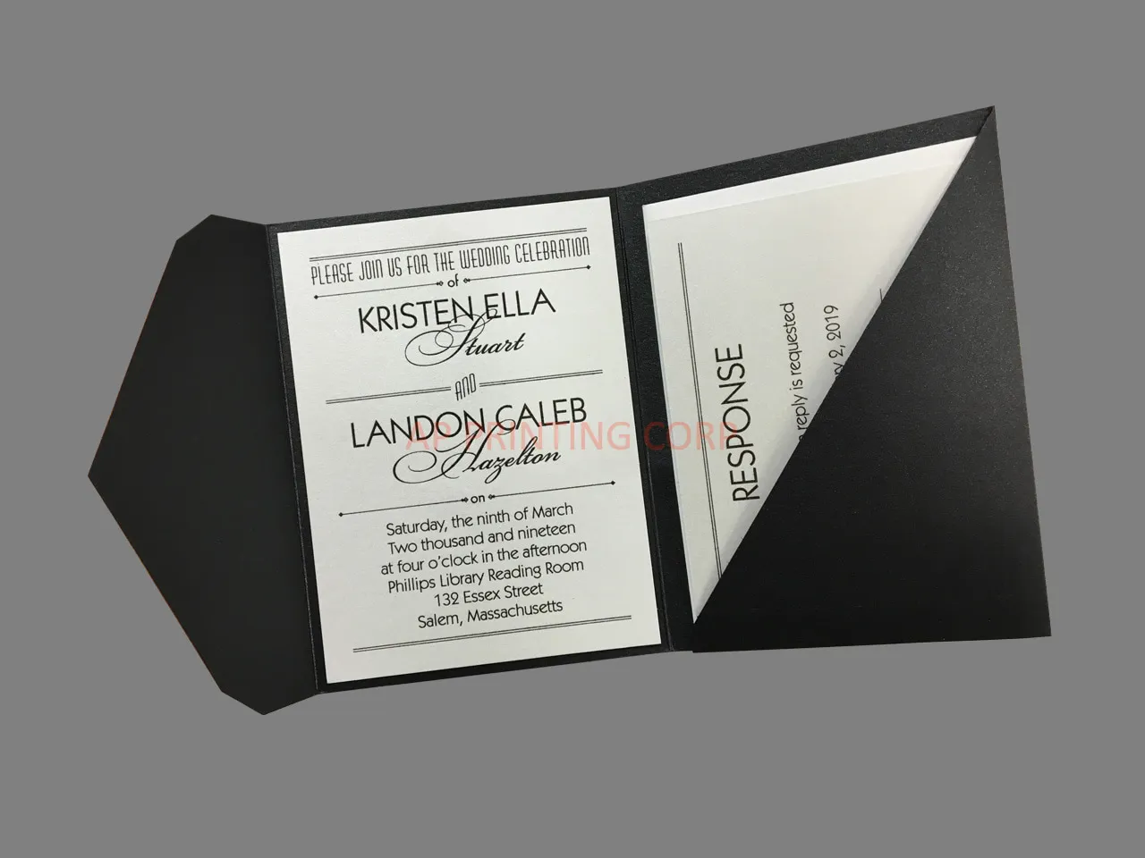 AP Printing - Treasured Love [CC-65] Pocket & Folder Invitation - Custom Printing Services