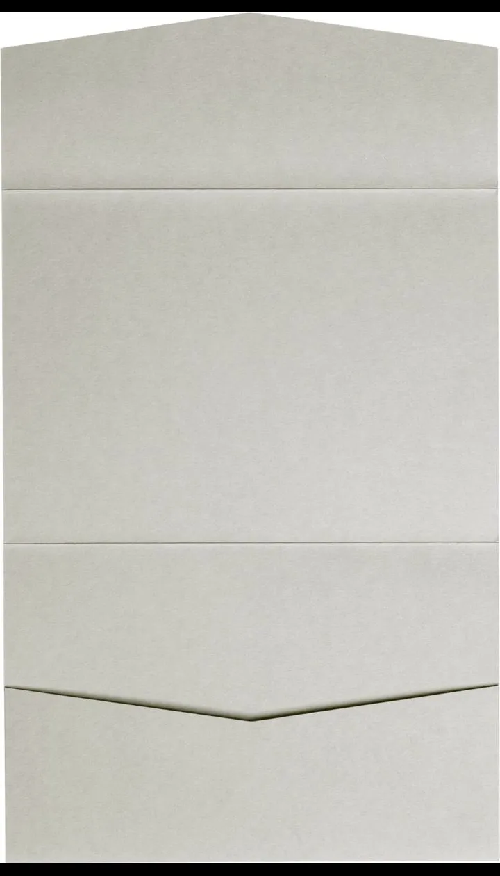 AP Printing - Gray Smoke Solid Pocket & Folder Invitation Card, A7 Atlas - Custom Printing Services
