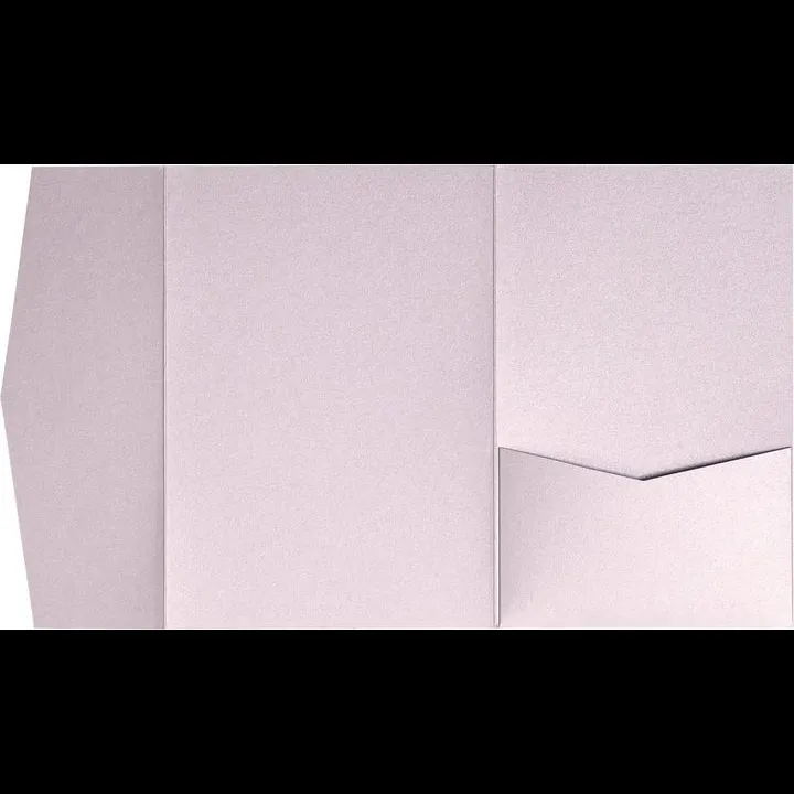 AP Printing - Kunzite Metallic Pocket & Folder Invitation Card, A7 Himalaya - Custom Printing Services