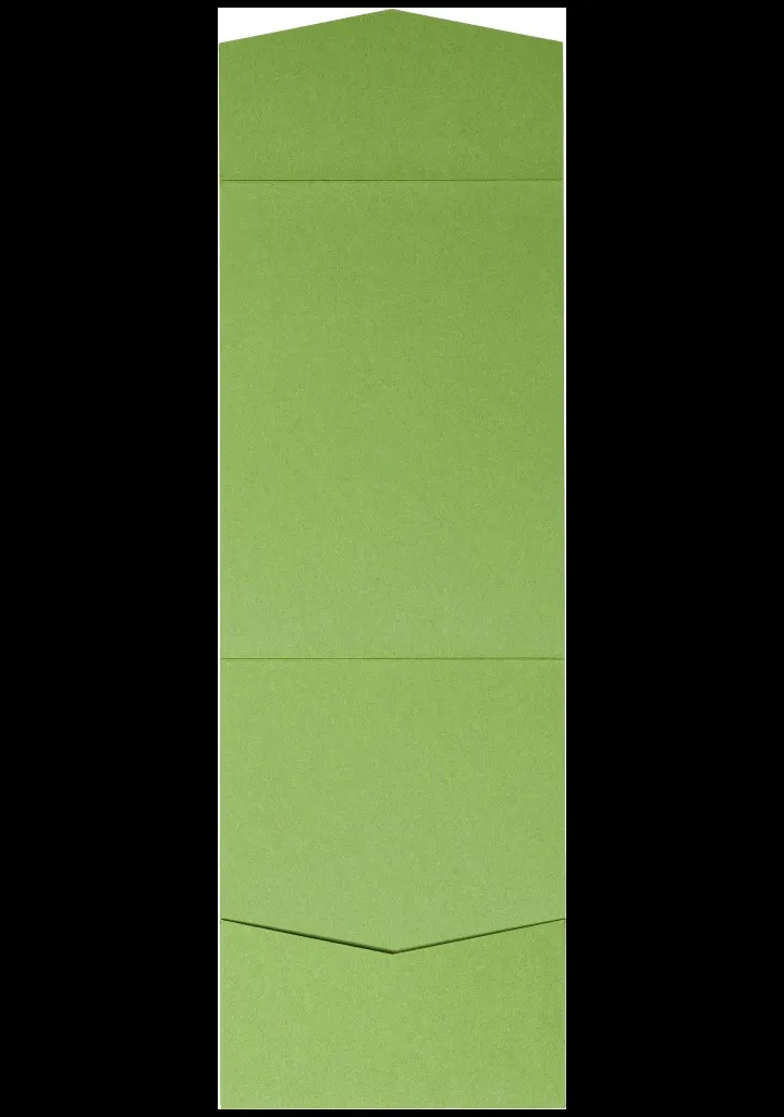 Meadow Green Solid Pocket & Folder Invitation Card, A7 Cascade AP Printing - Meadow Green Solid Pocket & Folder Invitation Card, A7 Cascade - Custom Printing Services