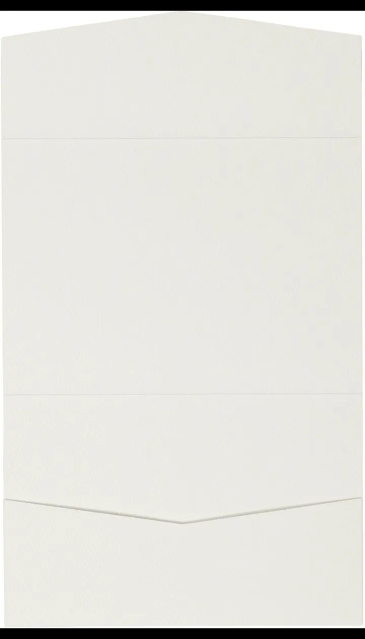 A7 Atlas Warm White Felt Pocket & Folder Invitation AP Printing - A7 Atlas Warm White Felt Pocket & Folder Invitation - Custom Printing Services