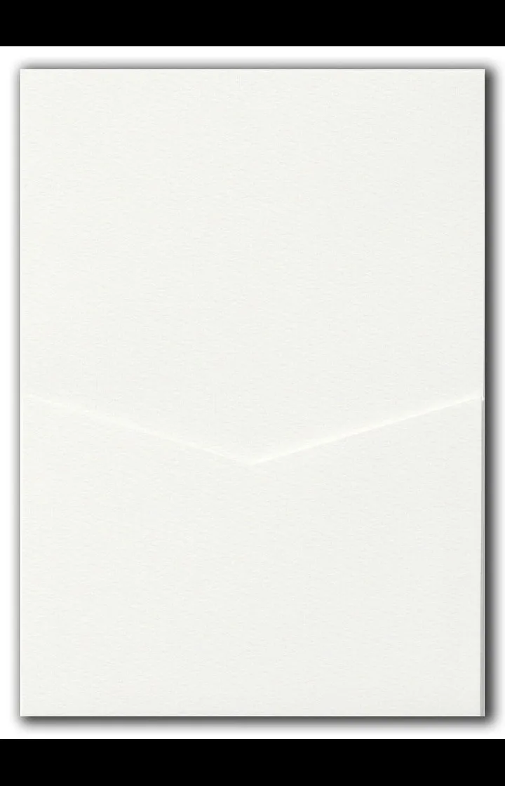 A7 Denali Warm White Felt Pocket AP Printing - A7 Denali Warm White Felt Pocket - Custom Printing Services