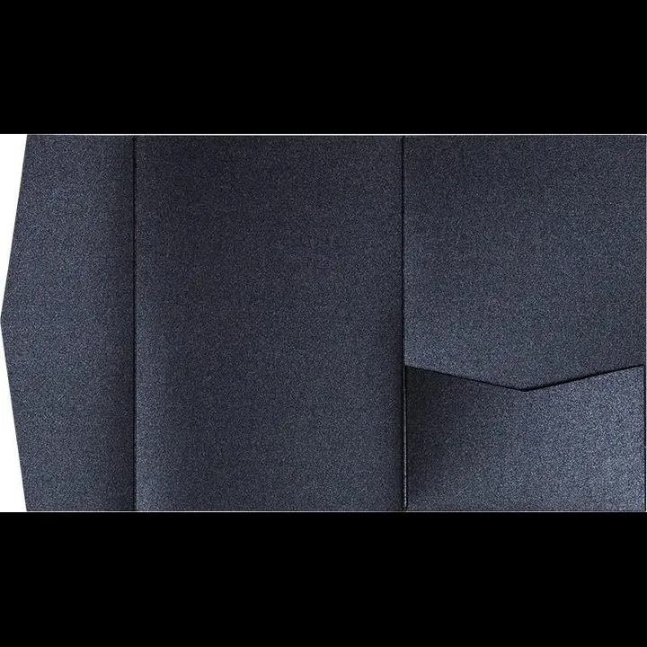 Onyx Black Metallic Pocket & Folder Invitation Card, A-7.5 Himalaya AP Printing - Onyx Black Metallic Pocket & Folder Invitation Card, A-7.5 Himalaya - Custom Printing Services