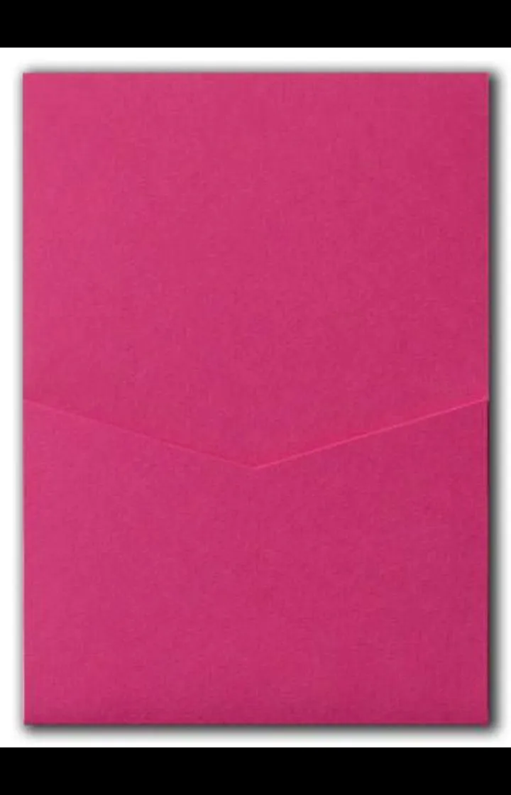 Razzle Pink Solid Pocket & Folder Invitation Card, A7 Denali AP Printing - Razzle Pink Solid Pocket & Folder Invitation Card, A7 Denali - Custom Printing Services