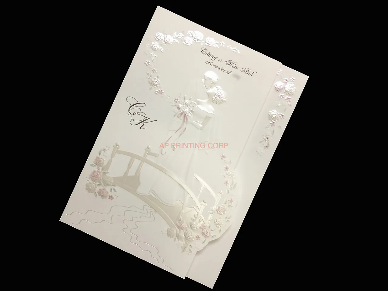 AP Printing - K8714 [I-11] Bridal Serenity Bride & Groom Wedding Invitation - Custom Printing Services