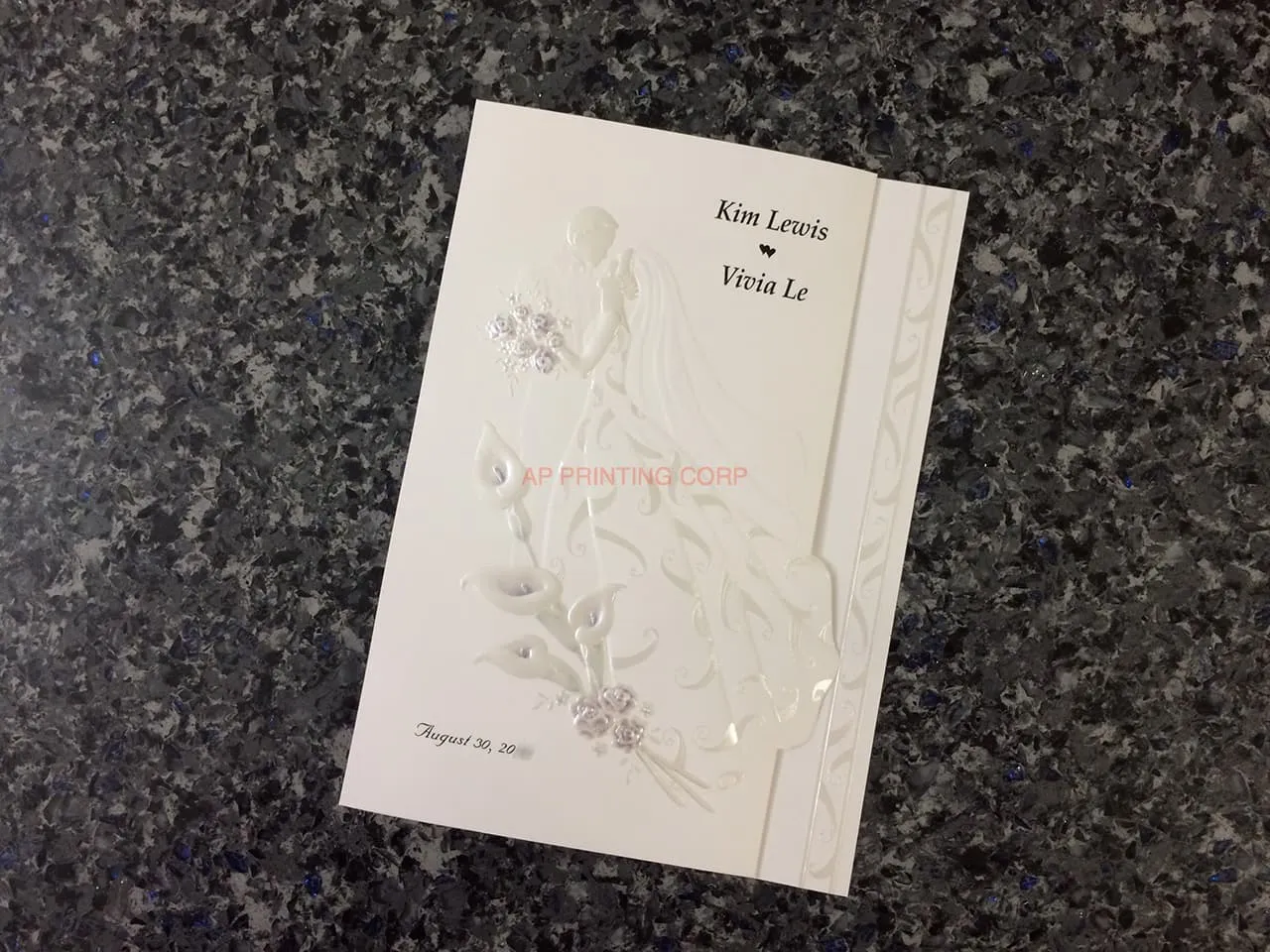 AP Printing - K8754 [I-11] Enchanted Nuptials Bride & Groom Wedding Invitation - Custom Printing Services