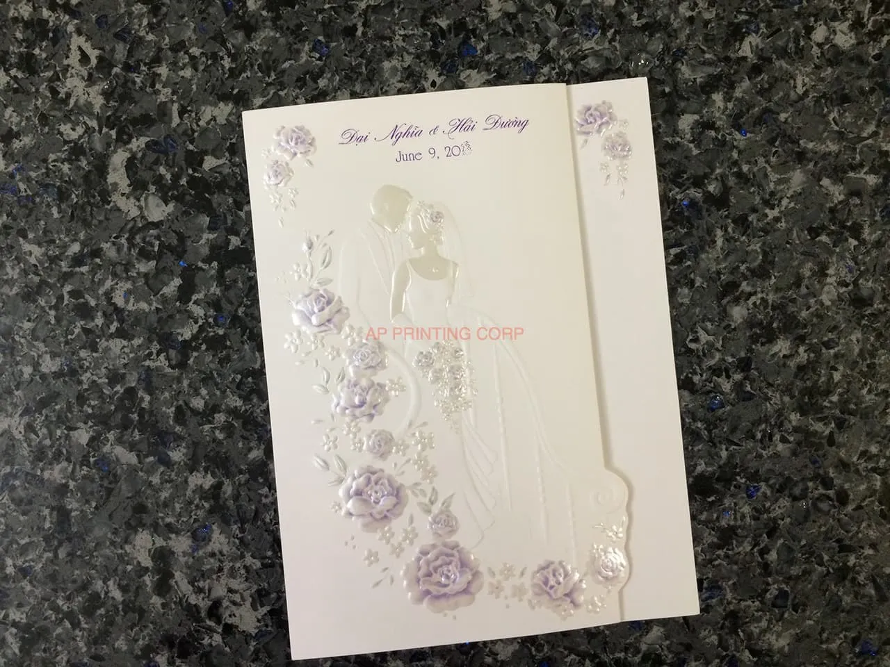AP Printing - K3318 [I-11] Forever Together Bride & Groom Wedding Invitation - Custom Printing Services