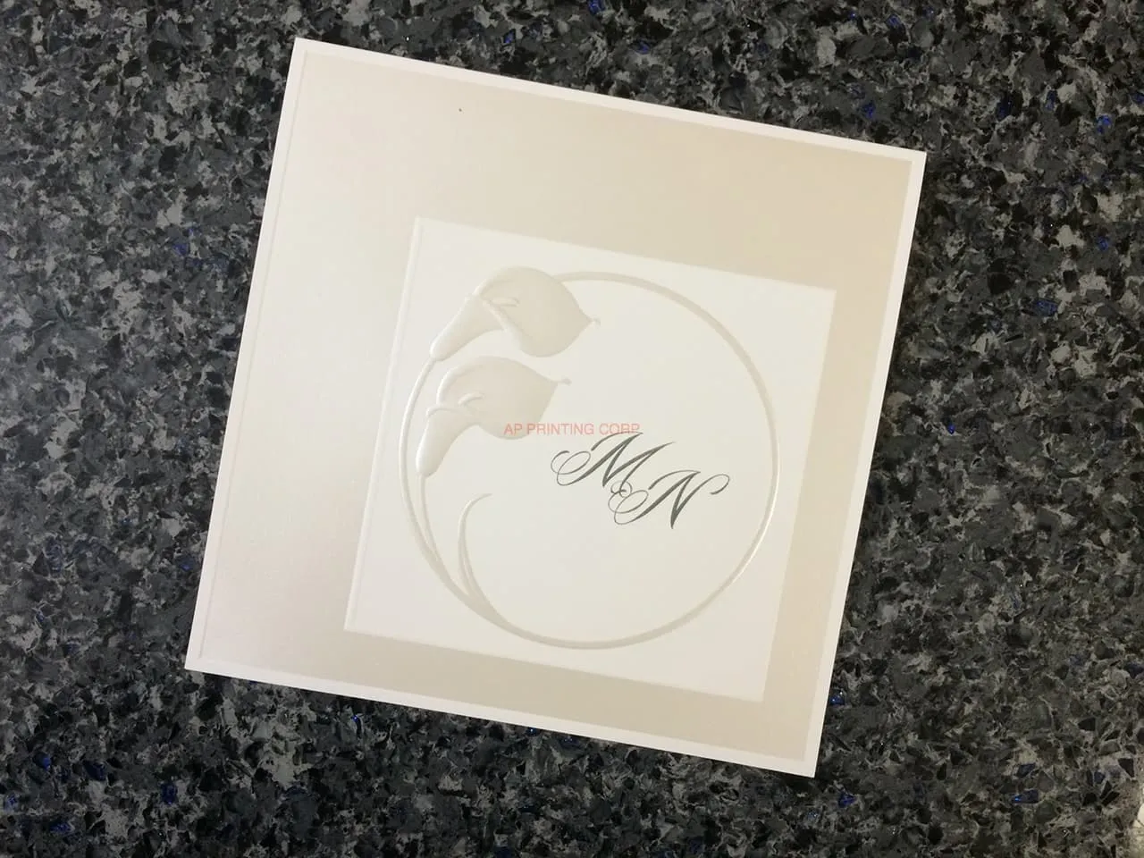 AP Printing - AP-[I-14] Subtle Sophistication Flowers Wedding Invitation - Custom Printing Services