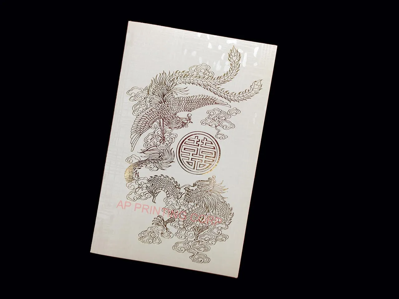 AP Printing - RP2-TT-V [V-L-01] Dragon & Phoenix Elegance Wedding Invitation - Custom Printing Services