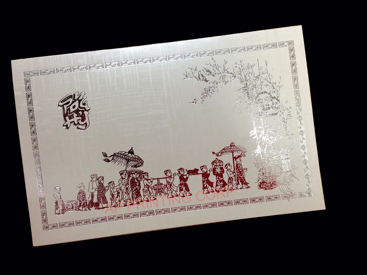 AP Printing - RDDP-TT-S [V-L-01] Opulent Ruby Wedding Entourage - Custom Printing Services