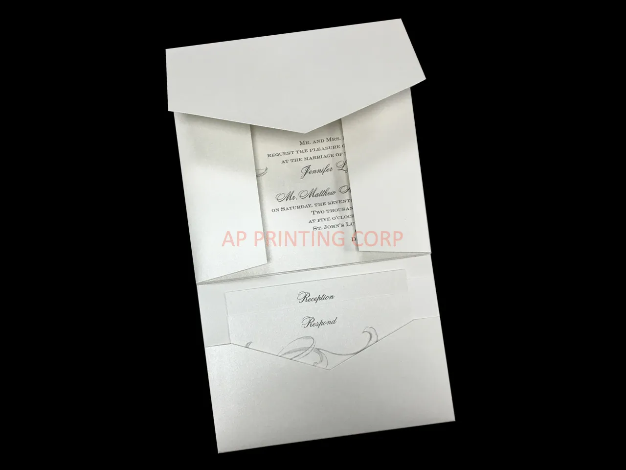 AP Printing - Bright Spirit [CC-70] Pocket & Folder Invitation - Custom Printing Services
