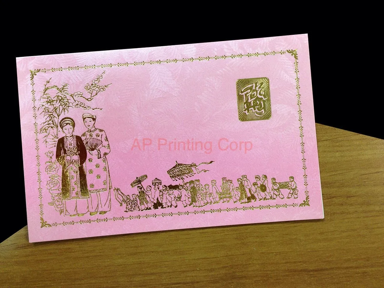AP Printing - DRRD2-HL-V [V-L-02] Peach Blossom Radiance Wedding Entourage - Custom Printing Services