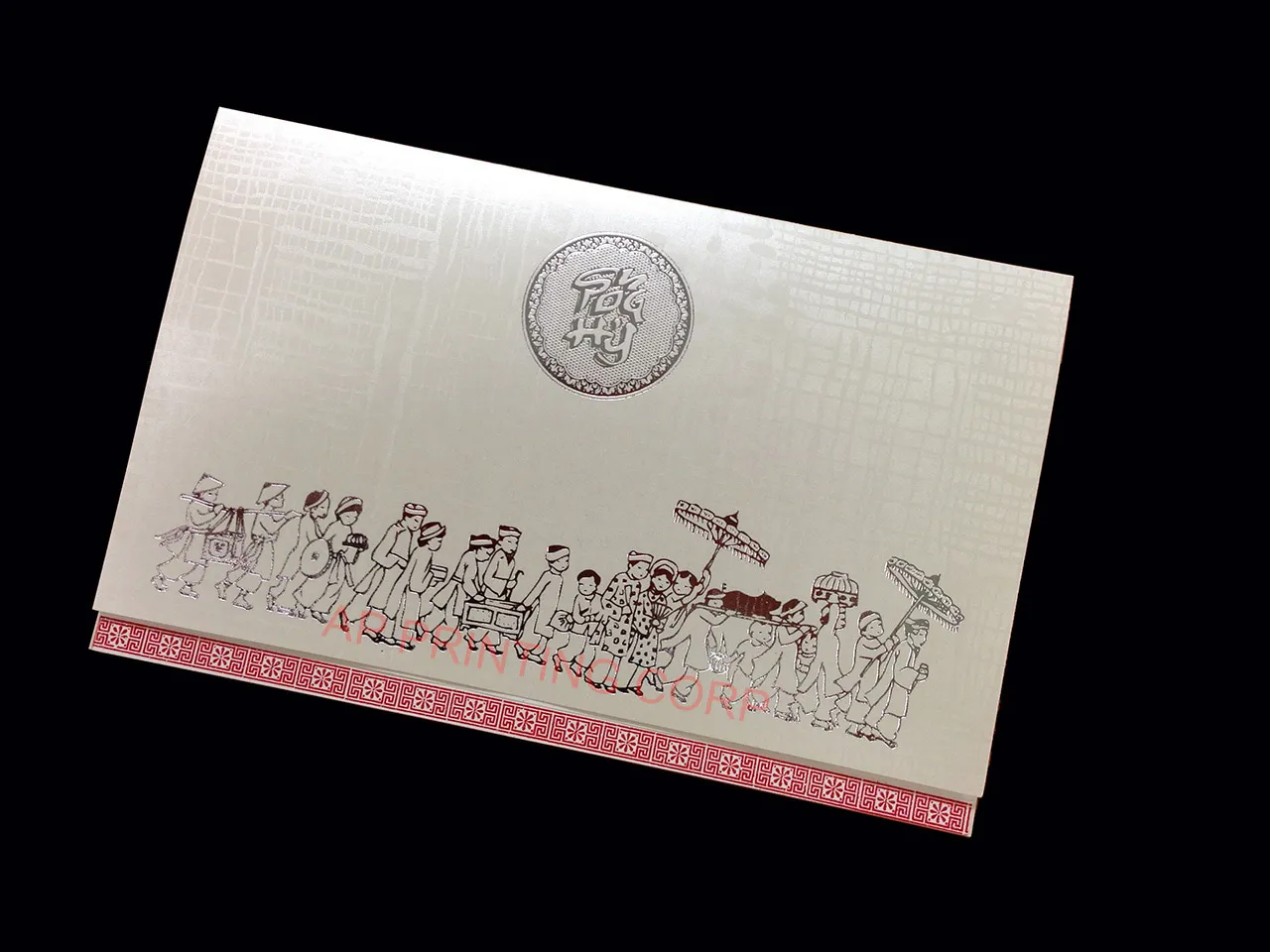 AP Printing - RD4-TT-S-SHV-HB [V-L-01] Ros\u00e9 & Rouge Wedding Entourage - Custom Printing Services