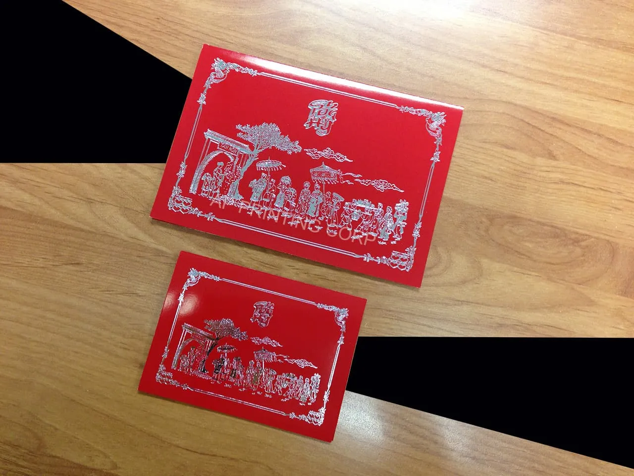 AP Printing - RD8-DB-S [V-L-01] Scarlet Opulence Wedding Entourage - Custom Printing Services