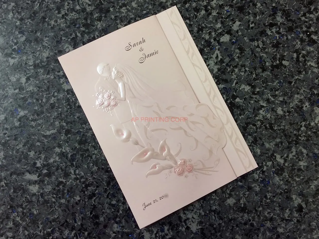 AP Printing - K8757 [I-11] Bridal Symphony Bride & Groom Wedding Invitation - Custom Printing Services