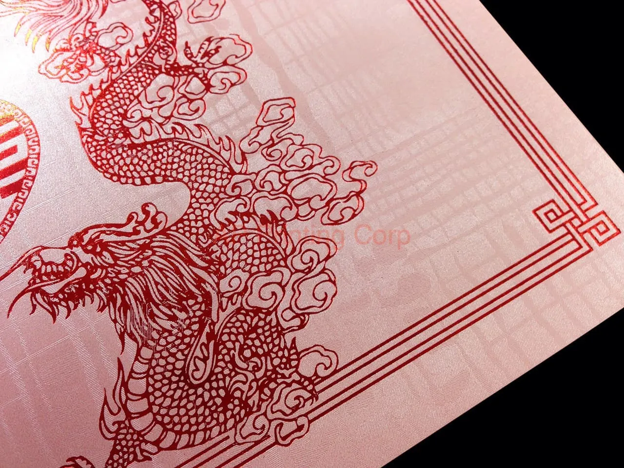 AP Printing - RP1-HT-D [V-L-01] Timeless Dragon & Phoenix Wedding Invitation - Custom Printing Services