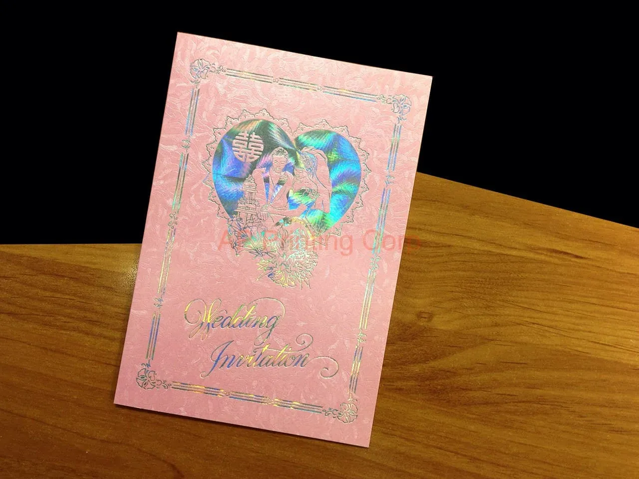 AP Printing - DRCB-HBC-RF [V-L-02] Romantic Reverie Bride & Groom Wedding Invitation - Custom Printing Services