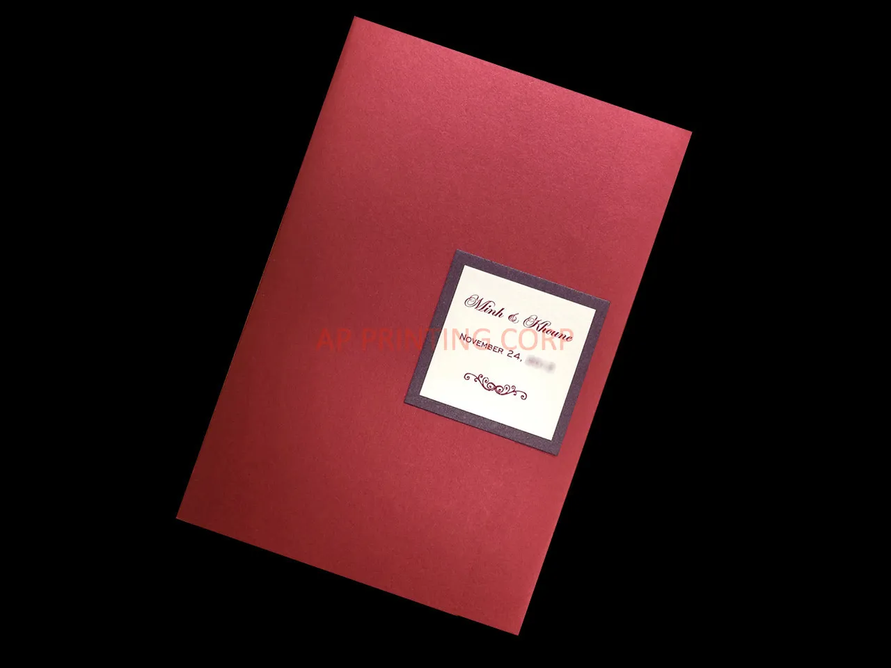 AP Printing - CTF-58-M-M Mars, Quartz Pocket & Folder Invitation - Custom Printing Services