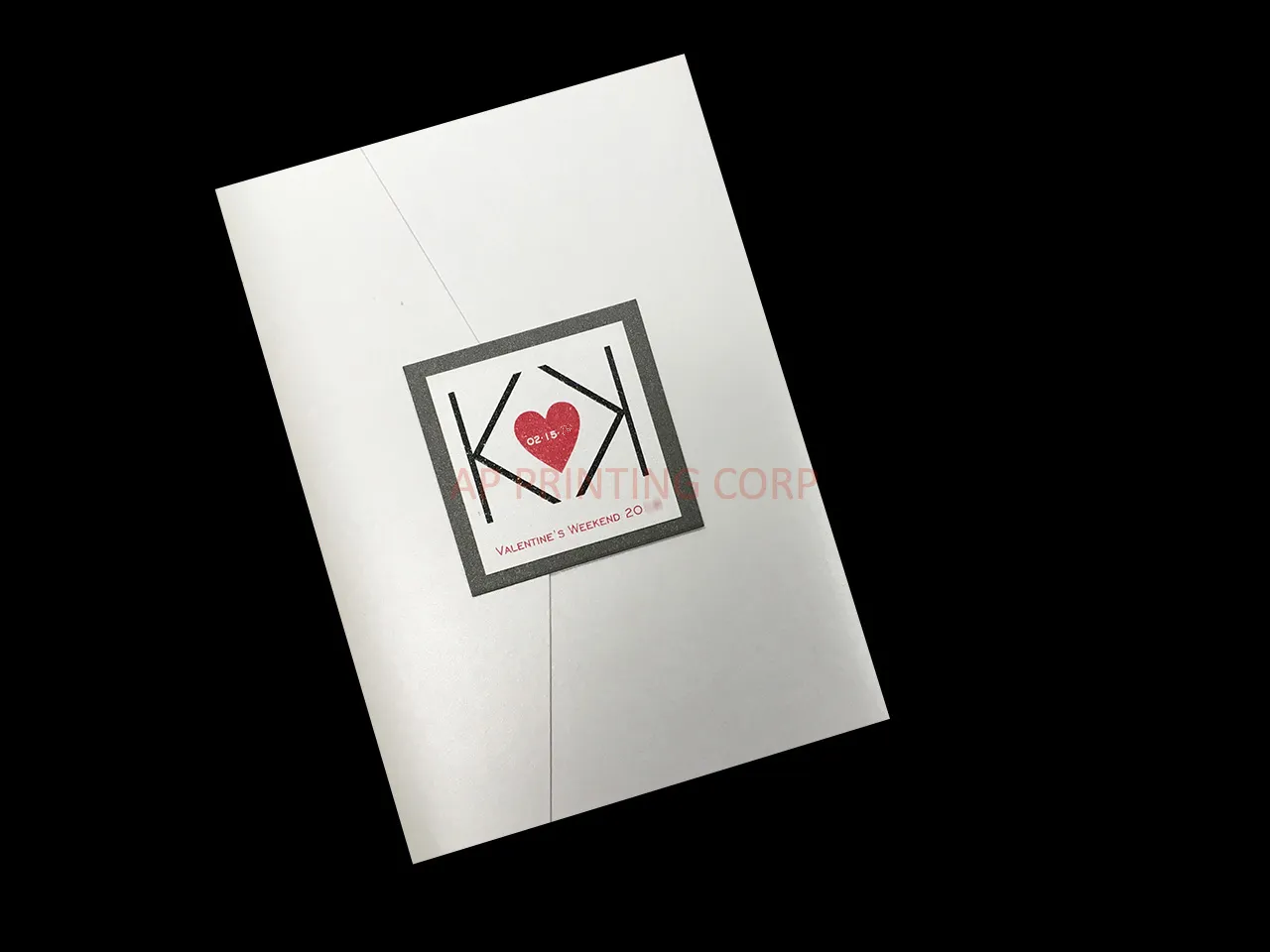 AP Printing - PAL-BL-57-MMM Crystal, Ionised, Crystal Pocket & Folder Invitation - Custom Printing Services