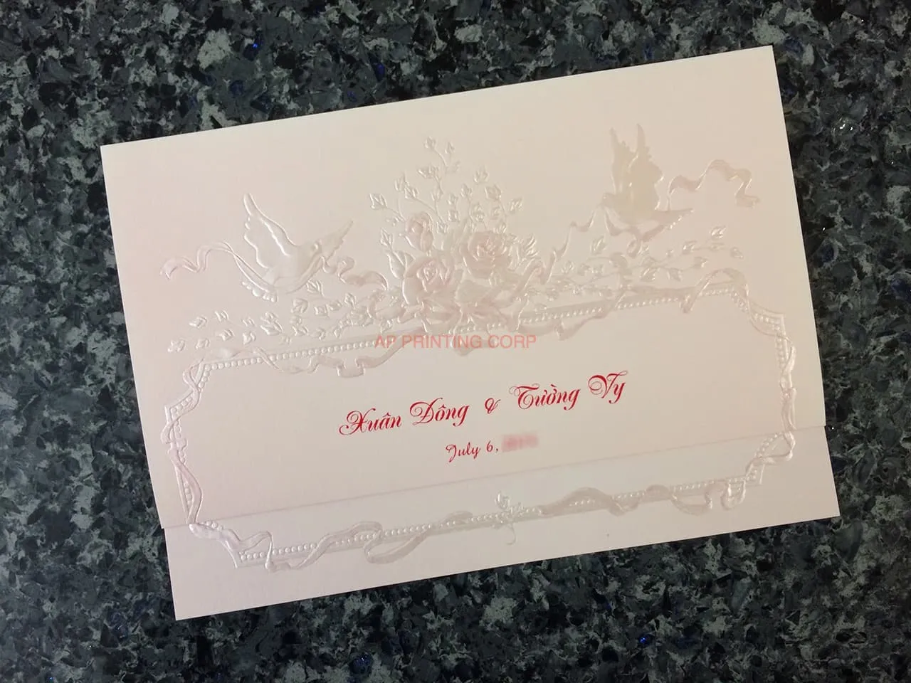 AP Printing - ART-40286 [I-11] Elegance in Flight Birds & Doves Wedding Invitation - Custom Printing Services