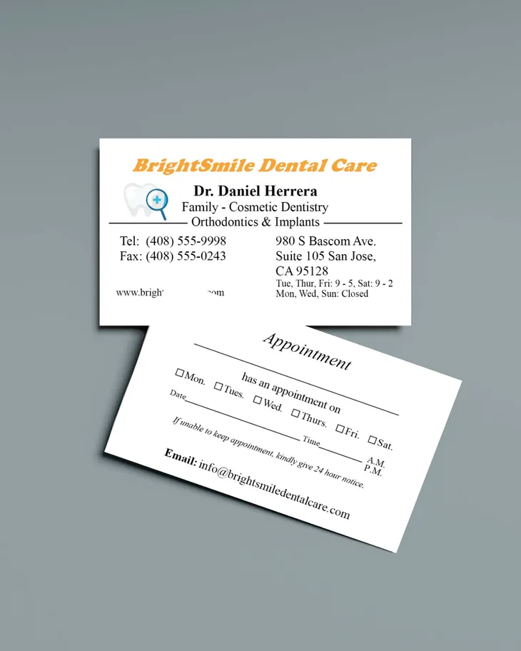AP Printing - Pure Smile Standard Business Cards - Custom Printing Services