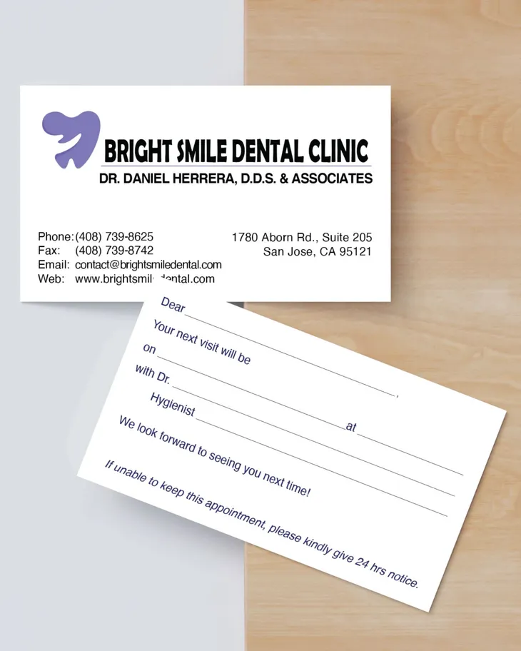 AP Printing - Purple Dot Dental Standard Business Cards - Custom Printing Services