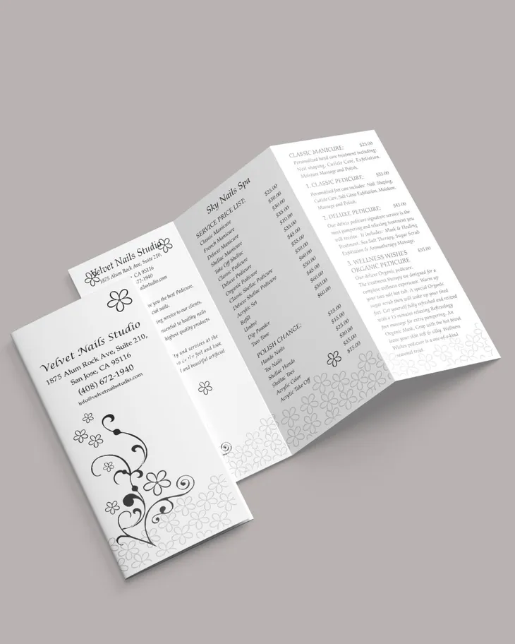 AP Printing - Floral Grace Brochure - Custom Printing Services