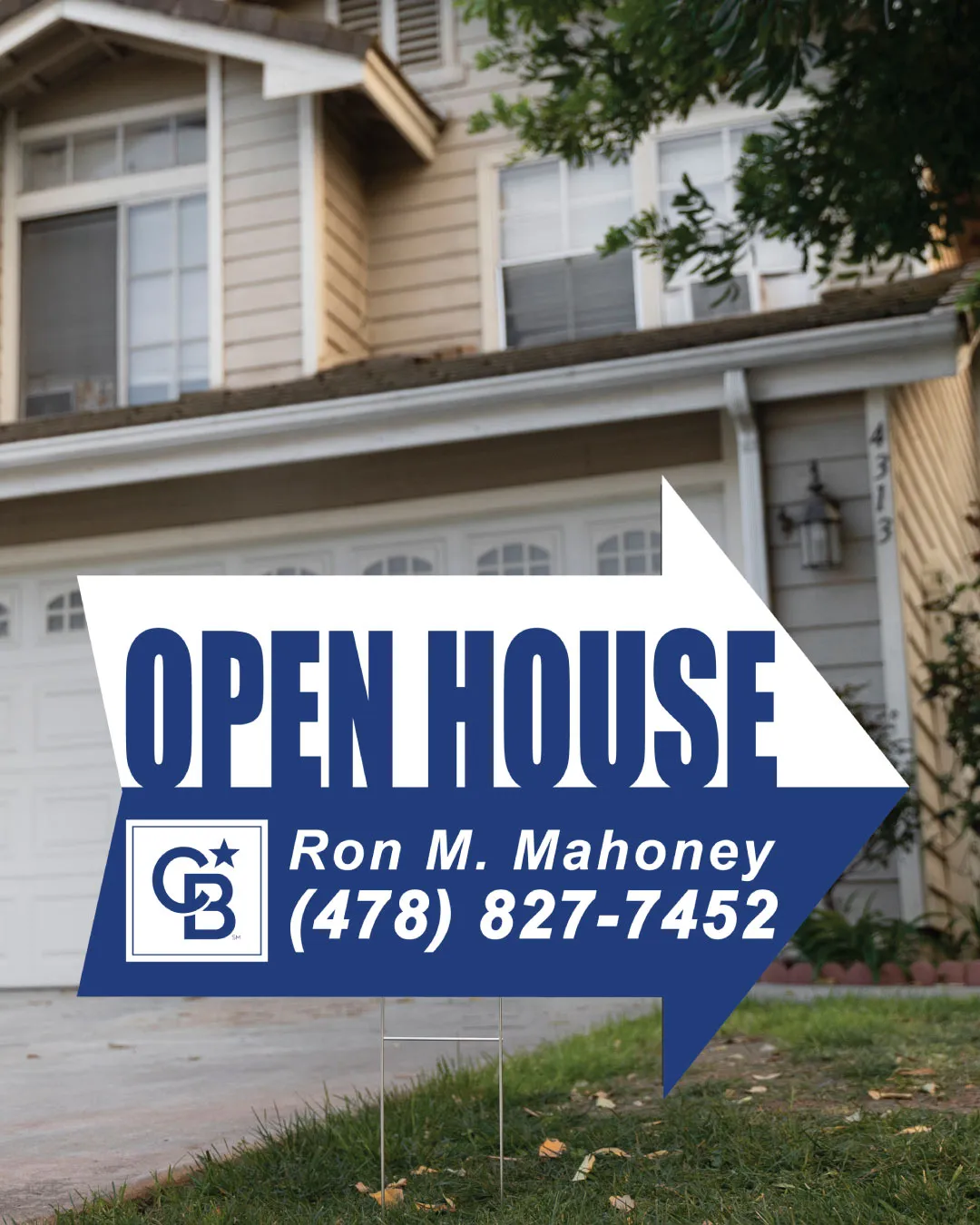 Coldwell Banker Amazing Arrow Shape Sign AP Printing - Coldwell Banker Amazing Arrow Shape Sign - Custom Printing Services