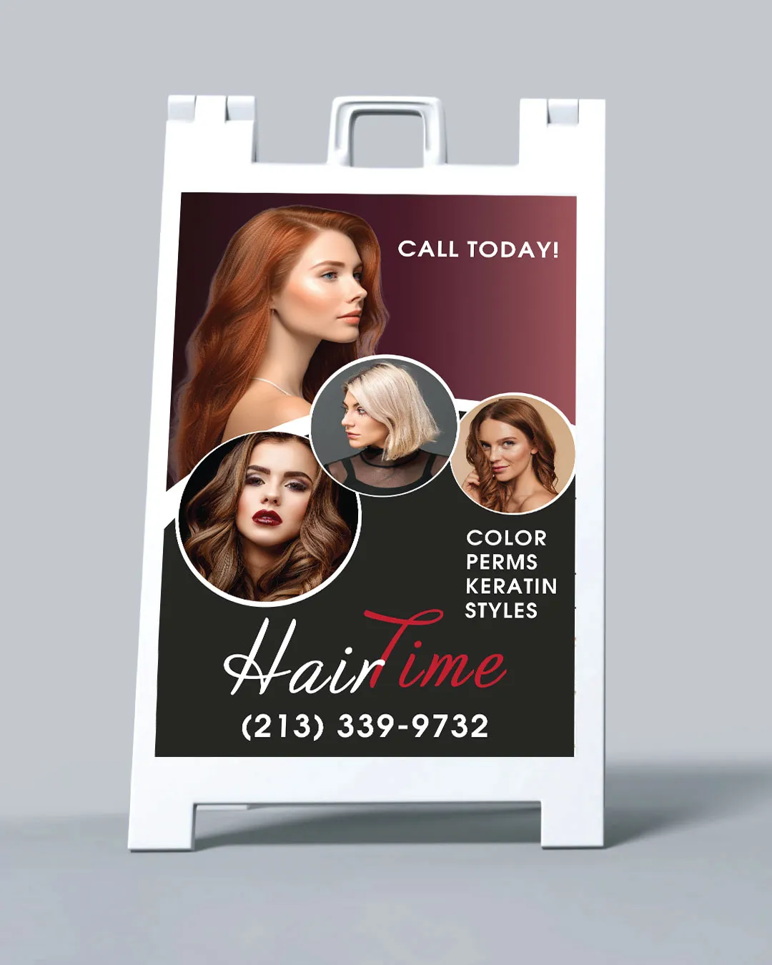 AP Printing - Elegant Black Design A Frame Sign - Custom Printing Services