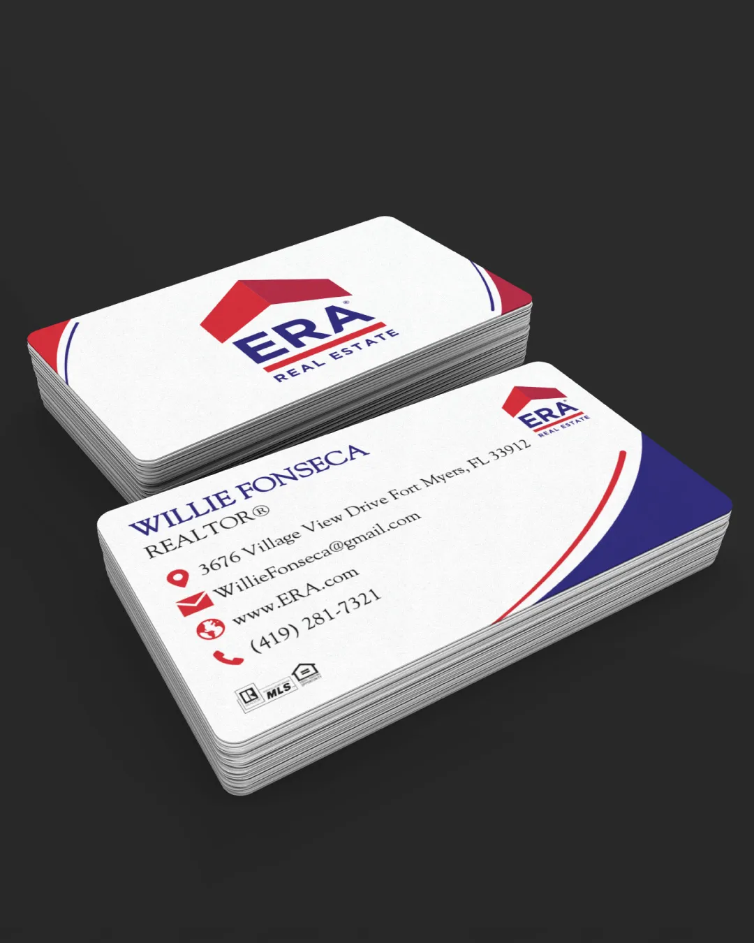AP Printing - ERA Modern Abstract Standard Business Cards - Custom Printing Services