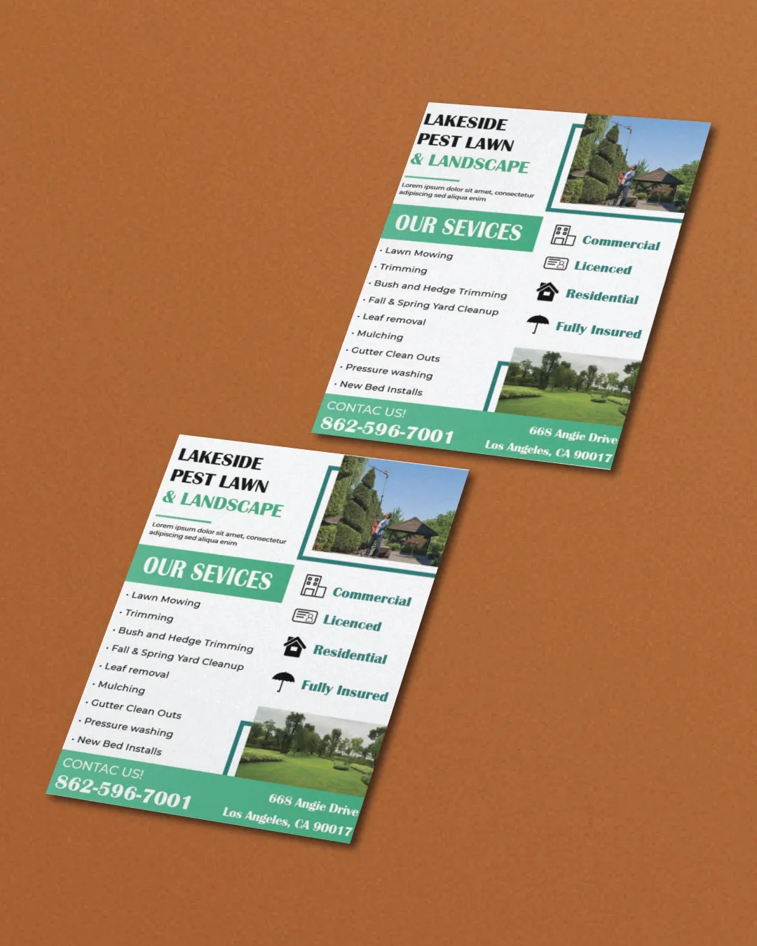 AP Printing - Simple Light Green Flyers - Custom Printing Services