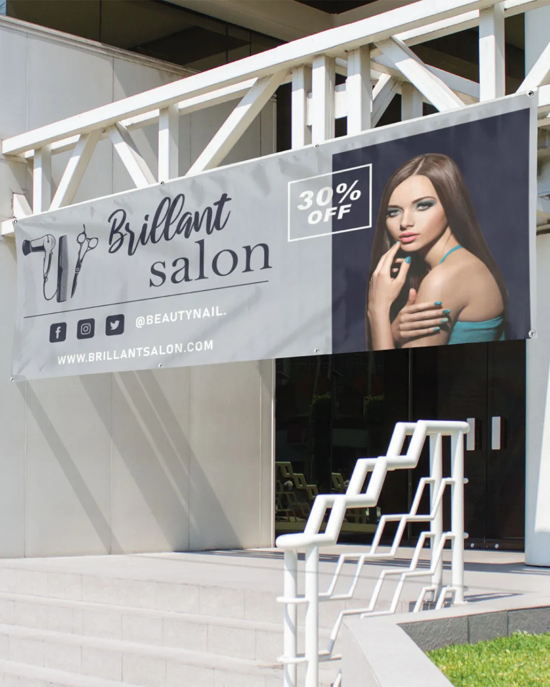 Opaque Gray 13oz. Standard Vinyl Banner AP Printing - Opaque Gray 13oz. Standard Vinyl Banner - Custom Printing Services