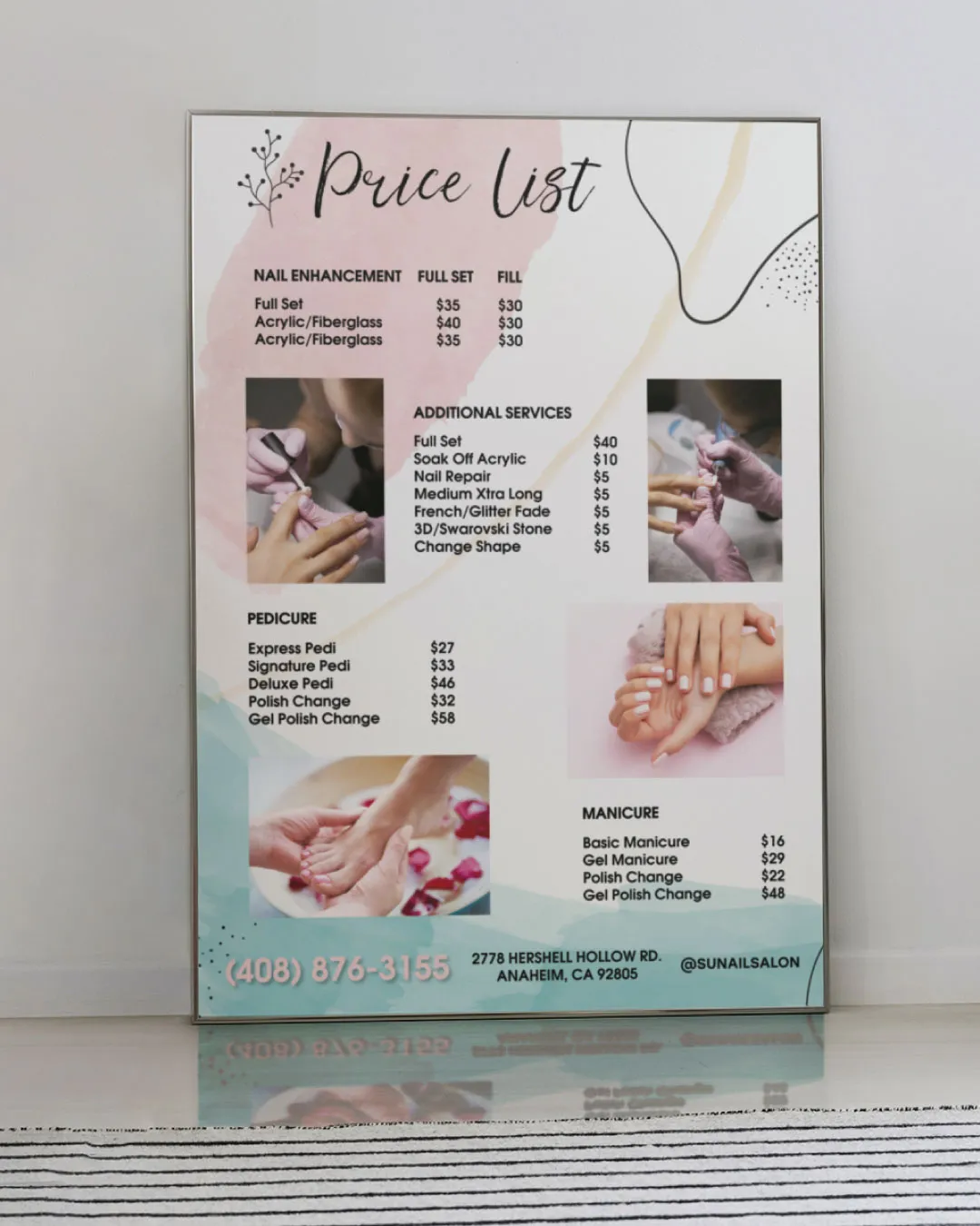 AP Printing - Watercolor Rose Price List - Custom Printing Services