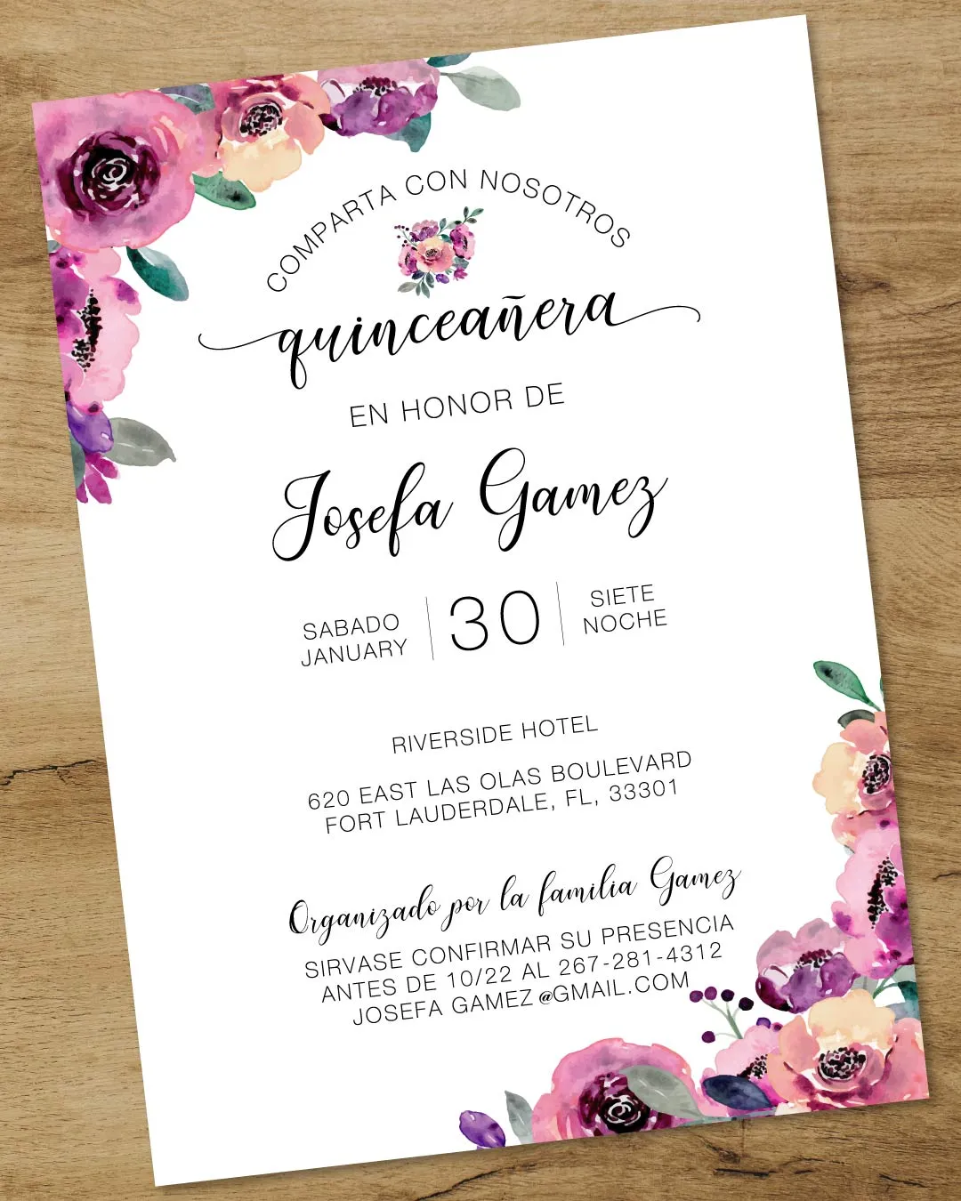 Quin Flowers Purple AP Printing - Quin Flowers Purple - Custom Printing Services