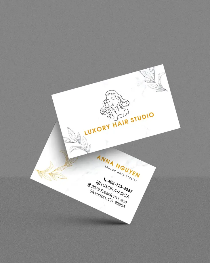 Luxory Gold and Marble Standard Business Cards AP Printing - Luxory Gold and Marble Standard Business Cards - Custom Printing Services