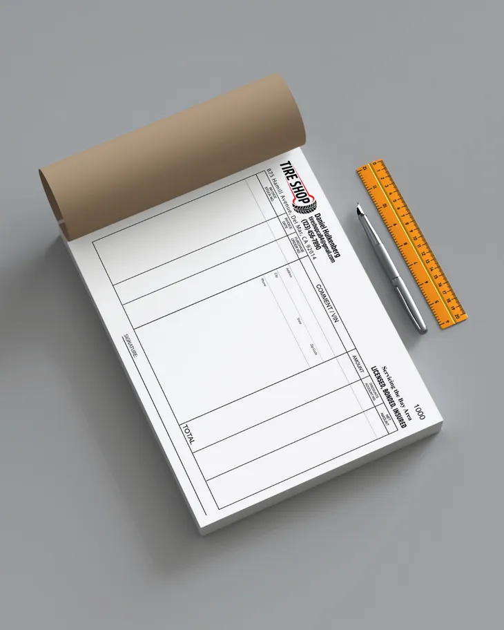 AP Printing - Clarity Design Carbonless Forms (Invoice) - Custom Printing Services